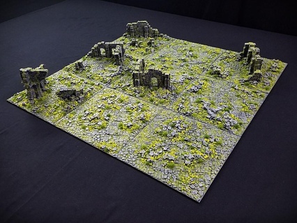 ancient ruined city modular tiles core set arc ruins tile terrain terrainify rpg dungeonsanddragons wargaming aos fantasy tabletop scatter model miniature 3d print model - Mito3D