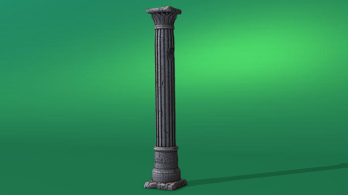 antico rovine corinzio colonna gotico grecia greco casa architettura treno modello mezzo età castello interni esterno 40 medievale edificio 3d print model - Mito3D