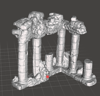 ancien ruines architecture 3d print model - Mito3D