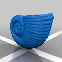 ancient sea snail shell art creatures 3d print model - Mito3D