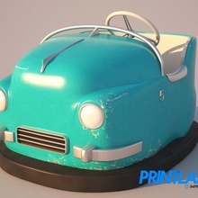 Antik şok edici araba oyun oyuncak Toplamak park eğlence 3d print model - Mito3D