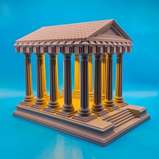 ancient temple lamp led dimmable 3d print model - Mito3D
