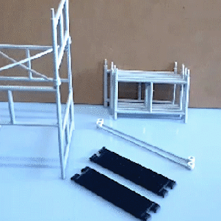 Gerüst escala 1 14 Rahmen Beton Diorama bilden Ausgrabung Schalung LKW Konstruktion 3d print model - Mito3D