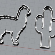 andean cookie cutter dough call cactus home flame shearer 3d print model - Mito3D