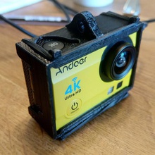 andoer action cam cordón marco gadget de la cámara 4k acción leva 3d print model - Mito3D