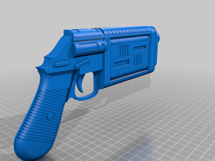 andor blaster cut half cassian rouge one star wars 3d printing 3d print model - Mito3D