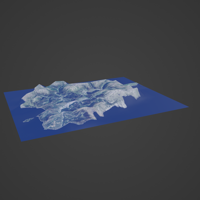 andorra map geographical terrain world earth city town topography cartography mountain island landscape satellite atlas nation country global 3d print model - Mito3D
