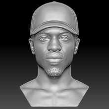 andre 3000 bust 3d printing art andre 3000 nelly ludacris ice cube notorious big biggie rapper celebrity famous eminem jay-z eazy-e snoop dogg dre east coast kanye west singer music diddy