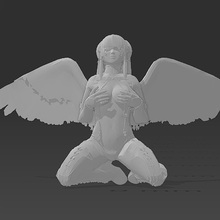 andrea chang sexy menina figura arte 3d print model - Mito3D