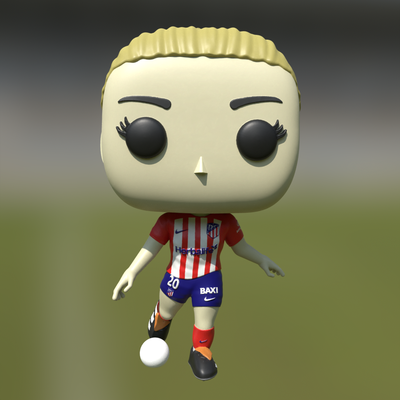 andrea médina atletico madrid art funko pop funko3d axos axos3d informatique ordinateur carnet portable programmeur 3d print model - Mito3D