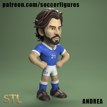 andrea stl expediente 3dprint coleccionable miniaturas fútbol 3d print model - Mito3D