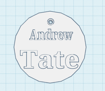 andrew tate top dawg key chain cool awesome 3d print model - Mito3D