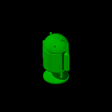 android android logo phone statuette symbol