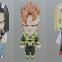 android 16 17 & 18 game dragonball chibi android 16 android 17 android 18 dragonballz dragonballsuper dragon ball