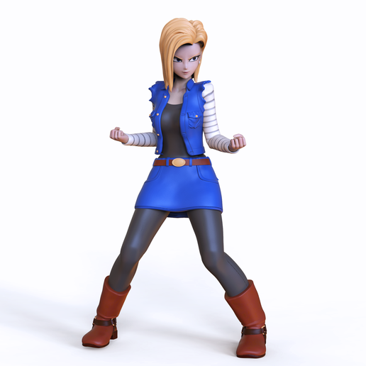 android 18 + nsfw kız kızlar anime hizmetçi yankılar 3D print model - Mito3D