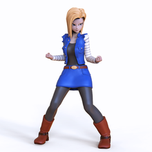 android 18 + nsfw  android android 18 18 girl girls anime maid echi