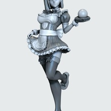 android 18 sexy maid sexy maid dragonball n18 android woman beautiful lingerie anime custom fanart 3dprint goku art sculptures