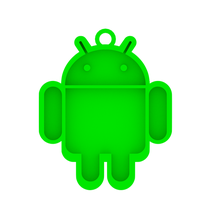 android logo keychain gadget key ring 3d print model - Mito3D