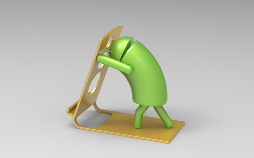 android phone holder android phone holder  3d print model - Mito3D