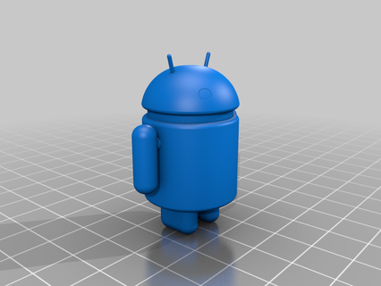Android robot mascotte 3d print model - Mito3D