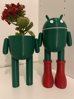 android robot planter container android planter container  3d print model - Mito3D