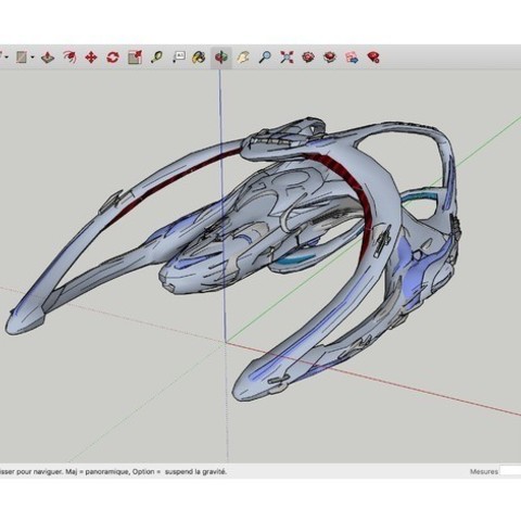 andromeda ascendant navi architettura 3D print model - Mito3D