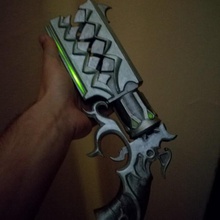 androxus revolver led light mod game props paladins modification 3d print model - Mito3D