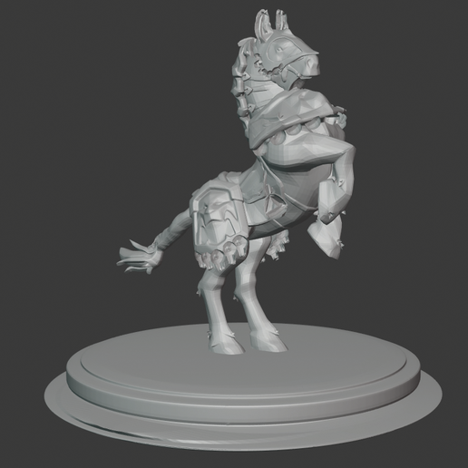 anduin wrynn de cavalo jogo o batalha ventobravo templários rpg mundo warcraft wow paladino 3D print model - Mito3D