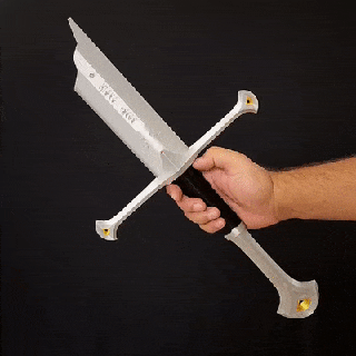 Anduril Narsil aragorn 39 un kılıç oyun Kral yüzükler Tolkien Aragorn Gandalf çökme geri çekilebilir isildur Elf cüceler 3d print model - Mito3D