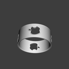 anel apple - super marcas 3d print model - Mito3D