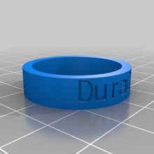 anel duracer joalheria personalizado argolas 3d print model - Mito3D