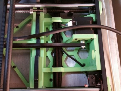 anet a6 rear mid brace stepper mount 3d printer parts 3d print model - Mito3D