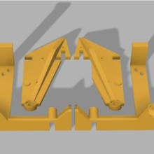 anet a6 stabilisierende Streben base clamp gadget Teile unterstützt 3d-Drucker upgrade 3d print model - Mito3D