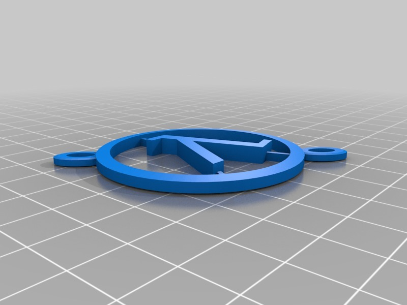 anet a8 half life 2 logo cooling fan cover parts upgrade 3d printer 3D print model - Mito3D