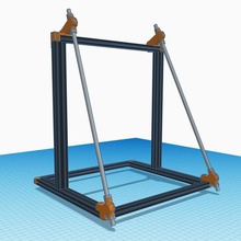 anet a8 plus - bear x frame brace tool upgrade model z 3d printer parts 3d print model - Mito3D