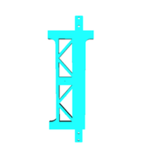 anet a8 structure reinforcement architecture bracing framework pivot z x 3d print model - Mito3D