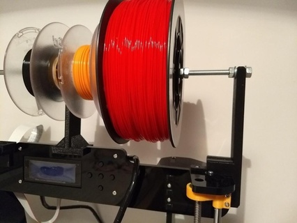 red a8 superior filamento montar remezclar potenciar soporte carrete 3d impresora accesorios 3d print model - Mito3D