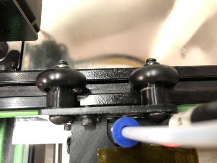 red e10 hotend espaciador x axis ruedas potenciar 3d impresora partes 3d print model - Mito3D