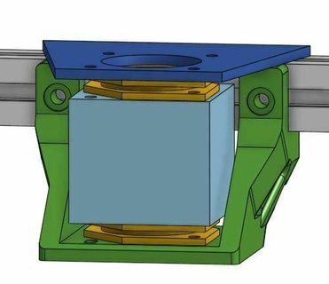 anet e12 axis dual damper part double Tools vibration 3d printer parts 3d print model - Mito3D