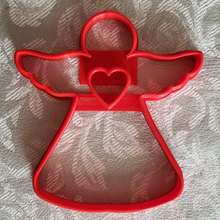 angel corte anjo comunhão biscoito cortador religião religioso Natal 3d print model - Mito3D