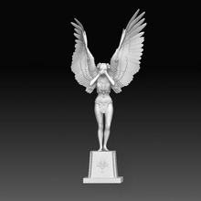 angelo arte carattere stampabile modello statua ragazza 3d print model - Mito3D