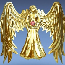 ángel la joyería el colgante alas 3d print model - Mito3D