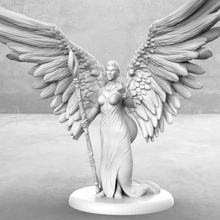 angel - tabletop miniature game dnd dungeons dragons fantasy female gaming girl heaven mini pathfinder rpg wings woman toy 3d print model - Mito3D