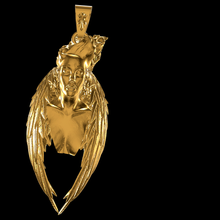 angel bust pendant jewelry wings wing sculpture neck 3d print model - Mito3D