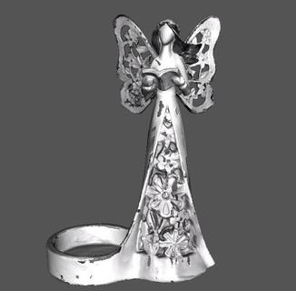 angel candel holding book 3d print model - Mito3D