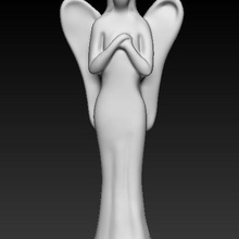 anjo vela candel decoração casa arte mulher 3d print model - Mito3D