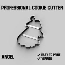angel cookie cutter cookiecutter food christmas xmas 3d print model - Mito3D