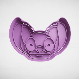angel head lilo stitch Home cookie cutter cutters stl molds and 3d print model - Mito3D