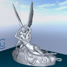 angel kiss art wings man woman body stl 3d print model - Mito3D