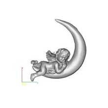 angel moon scan art 3d print model - Mito3D